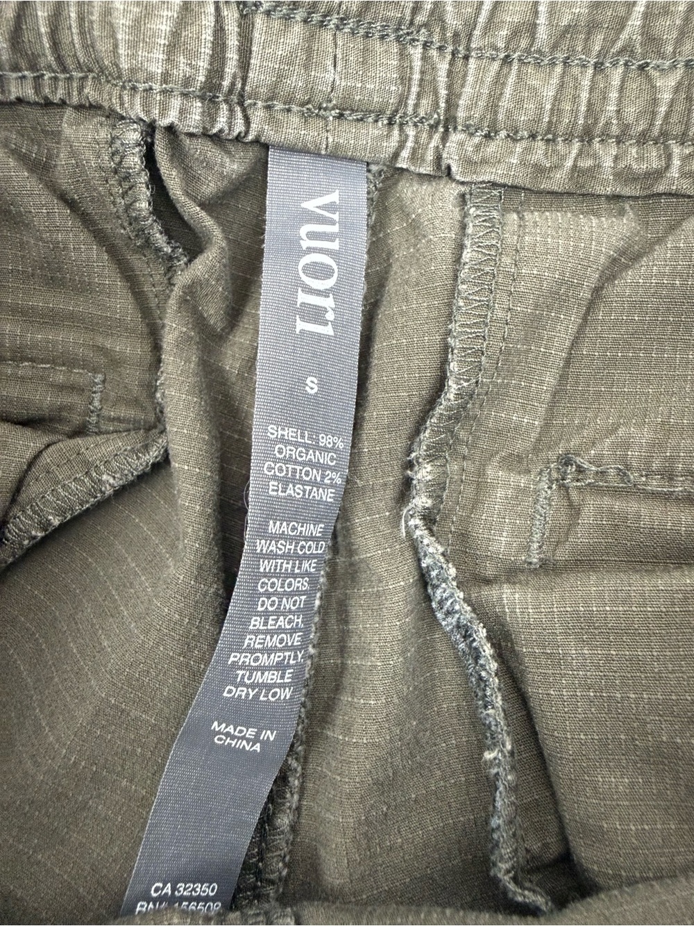 Vuori Ripstop Pant Oregano Olive Green - Picture 13 of 13